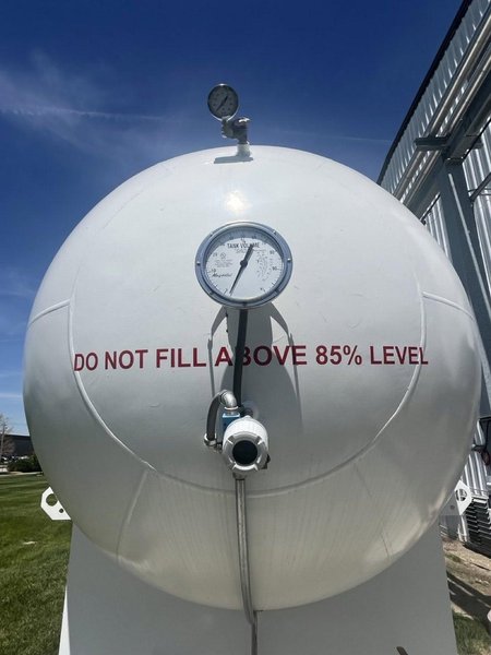 6,565‑Gallon ASME Skid‑Mounted R134a Refrigerant Storage Tank System (Pressurized 250 psig)