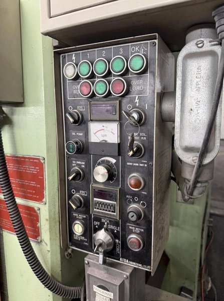 630 TON AIDA K-630 KNUCKLE JOINT PRESS. STOCK # 0758426