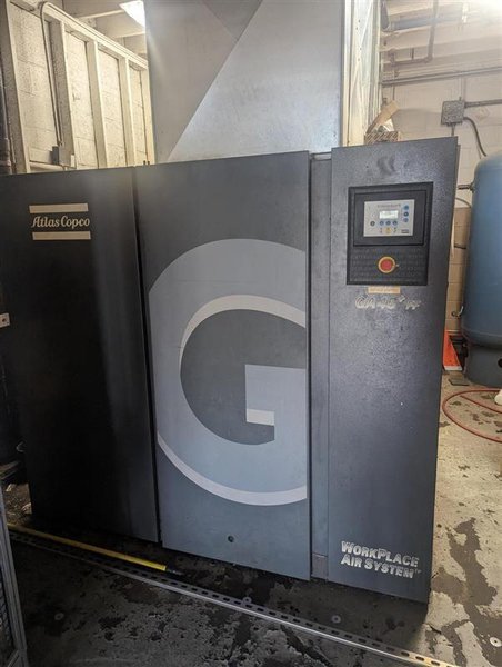 60 HP Atlas Copco GA45PLUS Rotary Screw Air Compressor, 2006 – One of Two