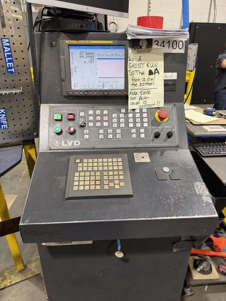 LVD STRIPPIT 30 TON TURRET PUNCH MODEL V30-1525, NEW 2011, 60" X 98.4" CAPACITY, FANUC 18i-PB CONTROL, TOOLING, SPARE PARTS , AND LASER LIGHT CURTAINS INCLUDED