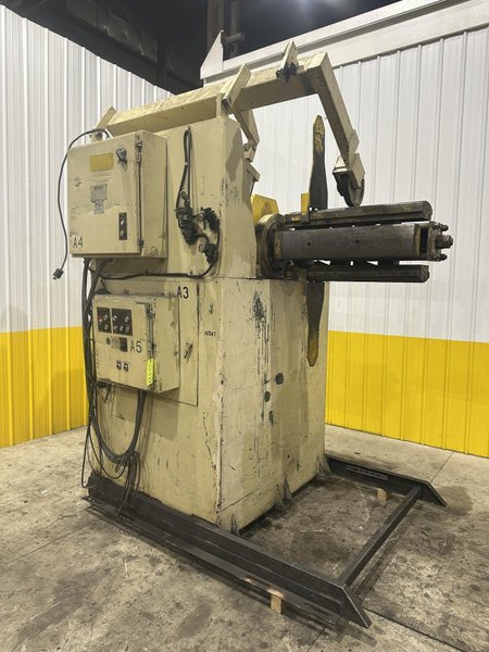16,000 LBS X 30&quot; X 84&quot; OD ROWE MODEL #16030-DSV MOTORIZED COIL REEL UNCOILER: STOCK #22333