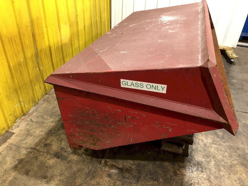 2 CU YD 56" x 84" x 24" ROURA STEEL DUMP HOPPER: STOCK 17491