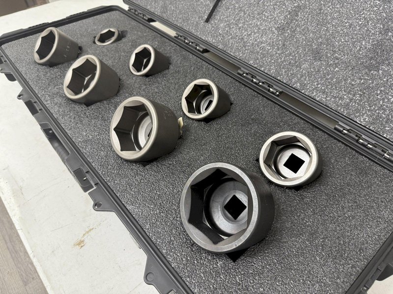(8) 1-13/16&quot; to 3-1/8&quot; HYTORC 1&quot; HEX SOCKETS, FOR HYDRAULIC TORQUE WRENCH: YOBRO #24179