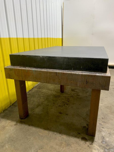 6&#039; X 4&#039; X 6&quot; BLACK GRANITE PRECISION LAYOUT SURFACE PLATE WITH STAND: STOCK 16238