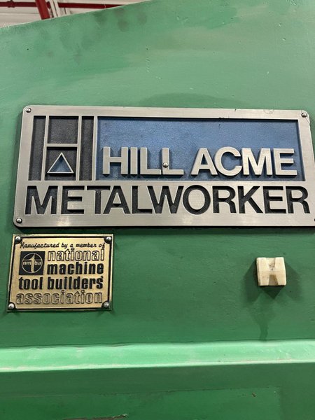 105 TON HILL-ACME MODEL 6A HYDRAULIC IRONWORKER. STOCK #  1121024
