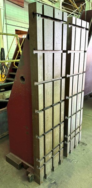 (2) 20&quot; x 78&quot; Angle Plates, (3) Vert T-Slots, (7) Horiz T-Slots