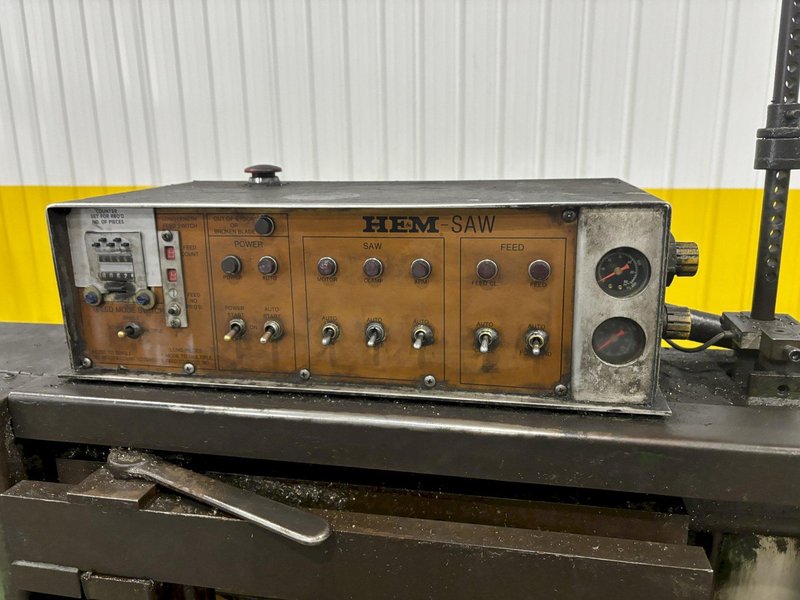 12" x 12" HEM MODEL #1000AH AUTOMATIC HORIZONTAL BANDSAW WITH STOCK FEED: STOCK #20993
