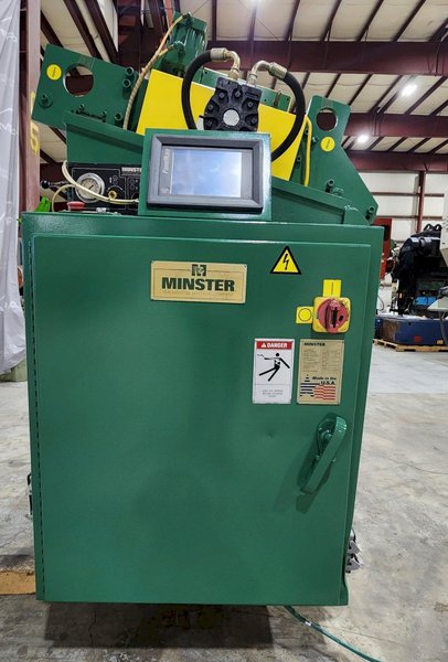 5,000 lbs x 26" W x .090" Minster Coil Servo Feed Line, DBL End Reel, Straightener, Servo Feeder