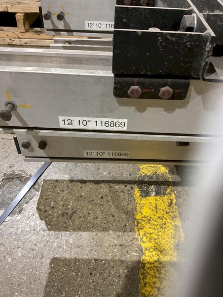 KNIGHT 4110 CHAIN HOIST LIFT TRACK 12′ 10″ 500 LB CAPACITY SET OF TWO USED