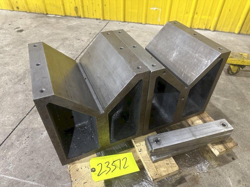 (2)12&quot; X 12&quot; X 12&quot; V PRECISION WORK HOLDING V-BLOCKS: STOCK #23512