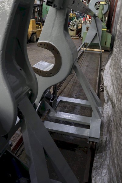 200 TON RODGERS MODEL #1F200-4820X HYDRAULIC WHEEL PRESS: STOCK #71119