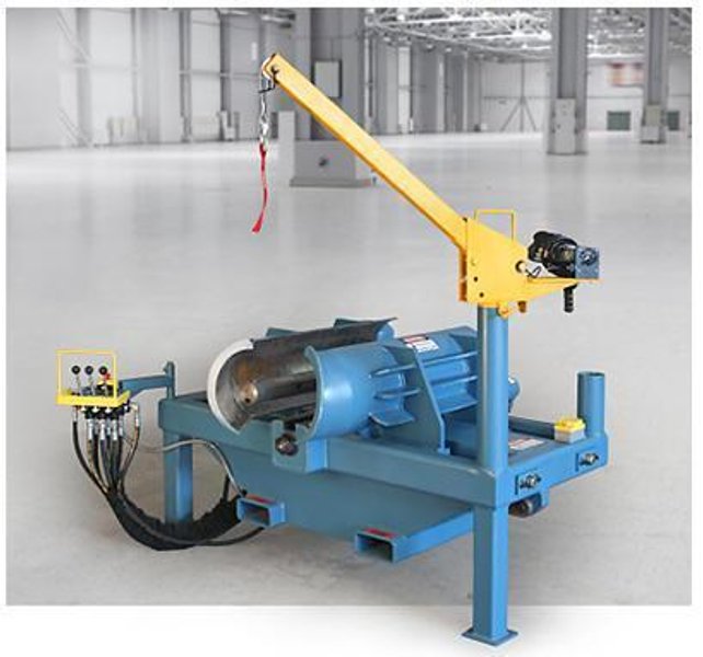 16" TO 25" MEDLEY WHEEL-SHARK HYDRAULIC HORIZONTAL RUN-FLAT TIRE RUBBER PRESS: STOCK #21121