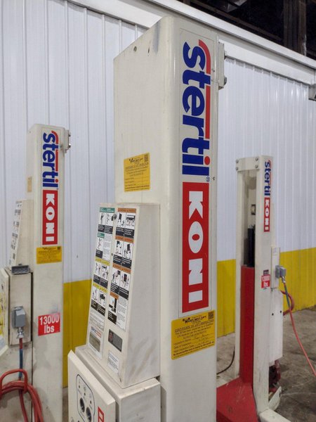 (4) 13,000 LBS STERTIL-KONI MODEL ST-1060 HEAVY DUTY MOBILE COLUMN LIFT JACKS: STOCK #23064