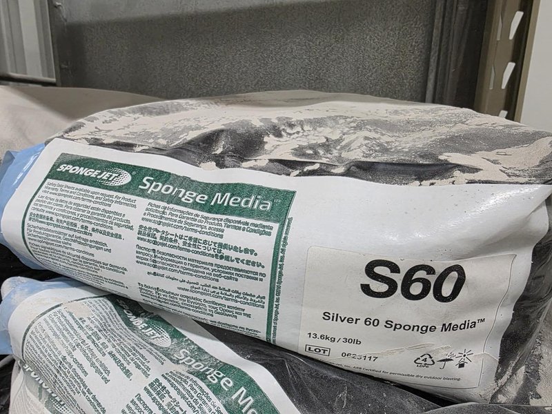 SpongeJet Sponge Media Blaster with Recycler 35E-CE and Fresh Air Hood, 2012