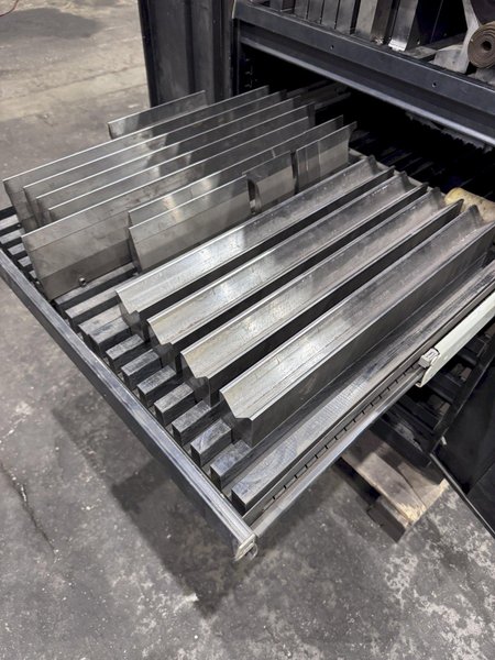 LOT OF WILA PRESS BRAKE DIES WITH CABINET: STOCK #80766