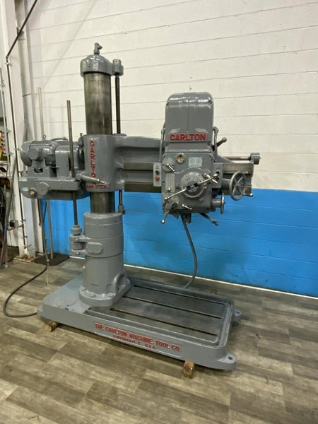 3' X 9" CARLTON RADIAL DRILL: STOCK #80735