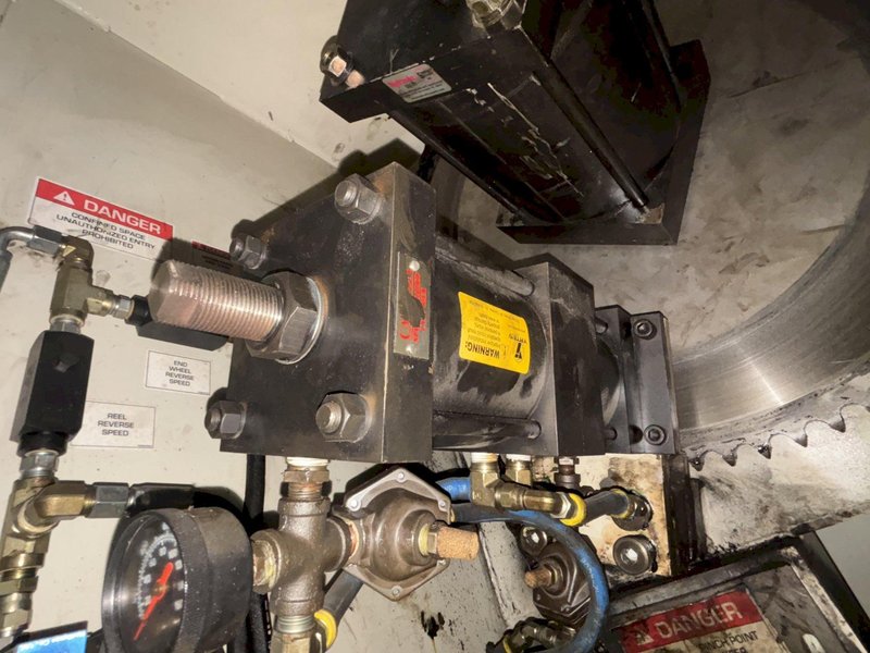 15,000 LBS X 36&quot; COE MODEL #CPR-PO-15018 MOTORIZED COIL REEL UNCOILER W/ COIL CAR: STOCK #23436