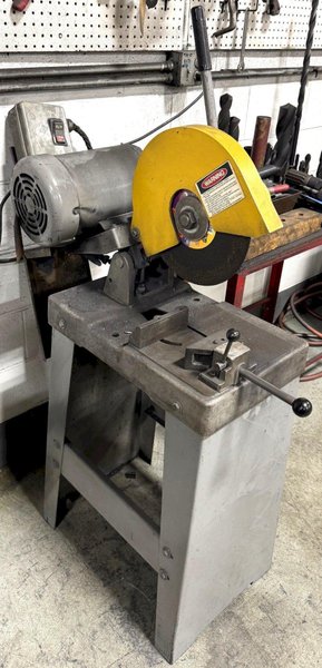 12&quot; Kalamazoo Abrasive Saw K12B, 2.5&quot; Solid Rounds, 5 HP, Factory Stand