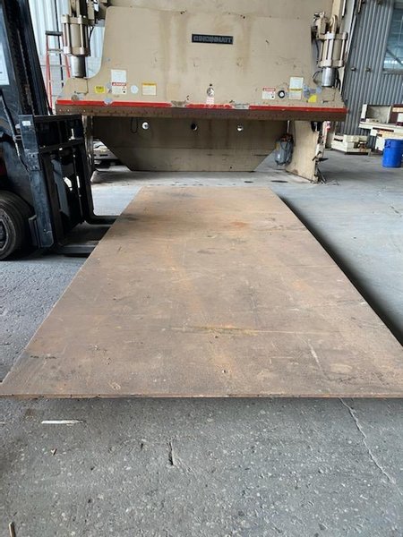 96&quot; X 120&quot; X 1&quot; STEEL PLATE. STOCK # 1056920