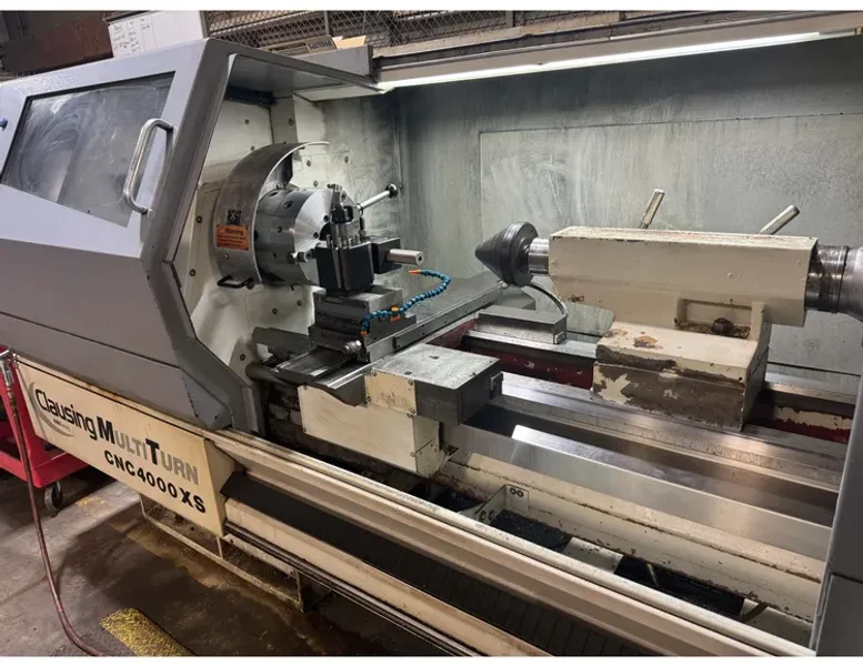 USED CLAUSING 21" X 80" MULTITURN 4000/80XS CNC LATHE