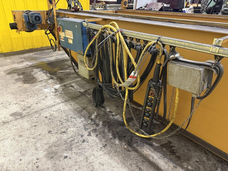 10 TON X 50' DEMAG DOUBLE GIRDER BRIDGE CRANE, NEW 1998: YOBRO #24519