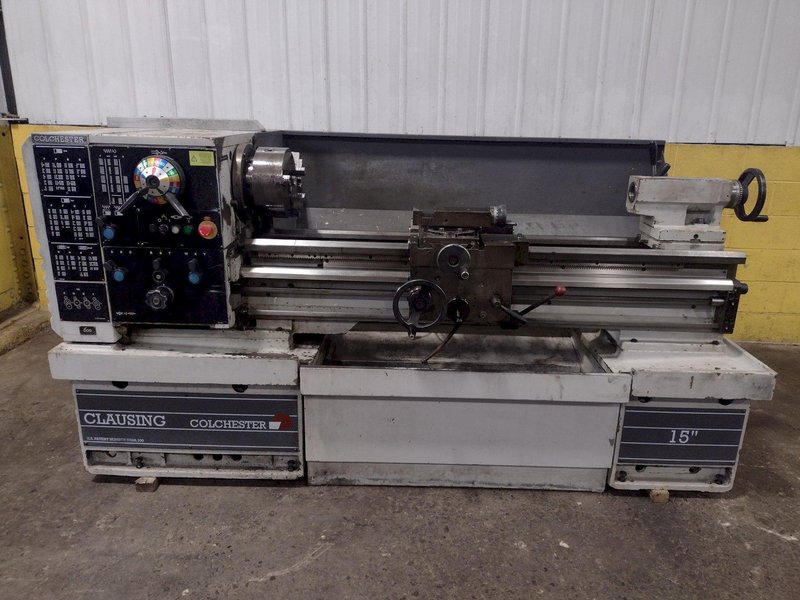 15&quot; X 50&quot; CLAUSING COLCHESTER #600-15&quot; ENGINE LATHE. STOCK #0130625