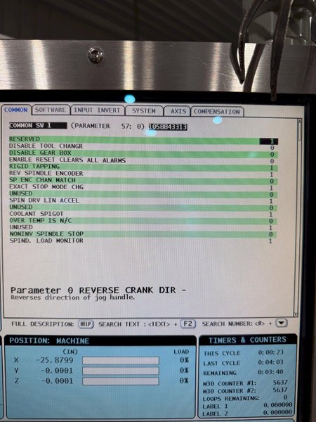 2013 HAAS MODEL #VF5 CNC VERTICAL MACHINING CENTER: YOBRO #24379