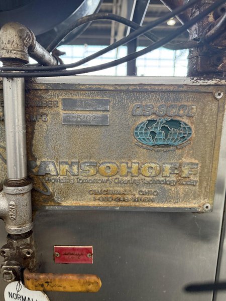 18&quot; X 16&quot; RANSOHOFF TWO STAGE ELECTRIC BELT TYPE PARTS WASHER. STOCK # 0132625.