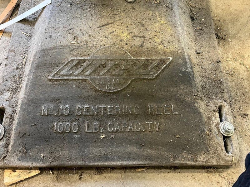 1,000 LB X 12&quot; LITTELL MODEL #10 PULL OFF UNCOILER CENTERING COIL REEL: STOCK #20522