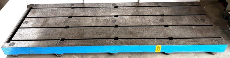 48&quot; x 144&quot; Bay Cast/Level-Tite Surface Plate, 7&quot; Thick, T-Slotted, Nice