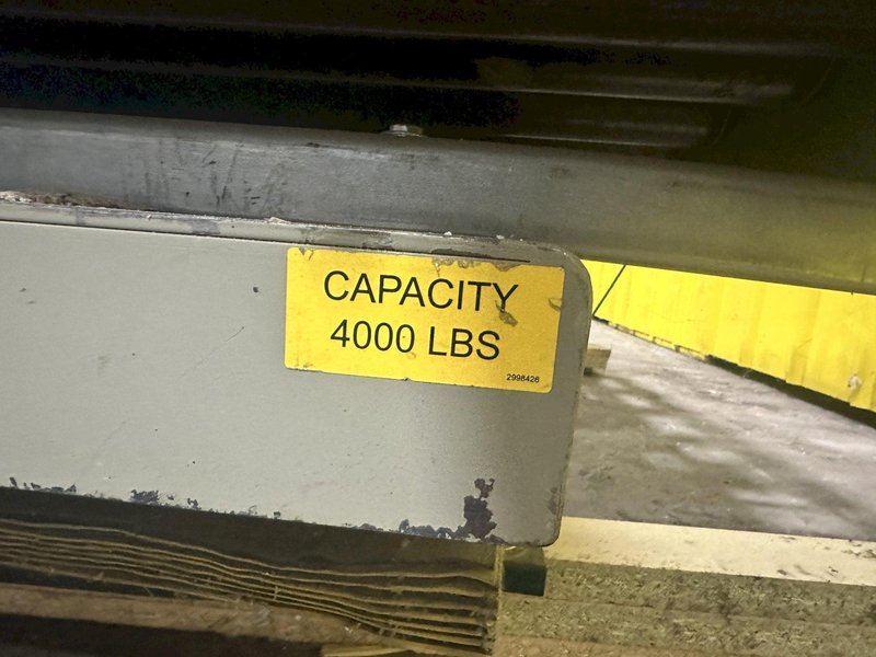 4,000 LBS X 60" X 30" SOUTHWORTH HYDRAULIC SCISSOR LIFT TABLE WITH 60X42 ROLLER CONVEYOR TOP, 110 VOLT: STOCK #20915