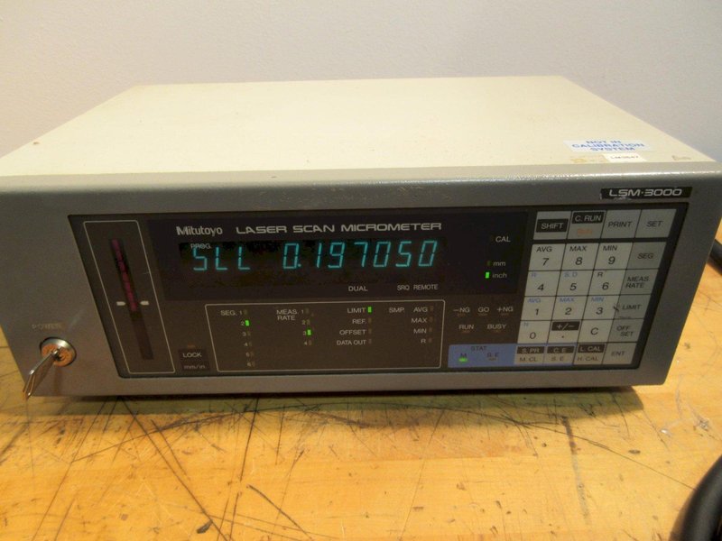 Mitutoyo LSM-3000 Laser Scan Micrometer with LSM-301N Display Unit- Auction Item