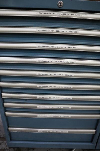 112 and Marathon 112, Turret Punch Tooling, (2) Lista Cabinets with Maple Top Loaded with Tooling- Auction Item