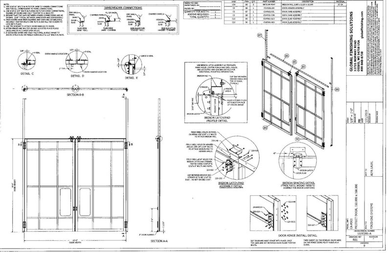 15' x 20' x 14' HIGH GLOBAL FINISHING SOLUTIONS DOWNDRAFT PAINT ROOM WITH 20 TON CRANE: YOBRO #25726