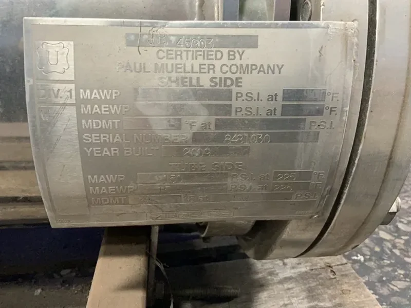MEULLER 150 PSI HEAT EXCHANGER  -  45903