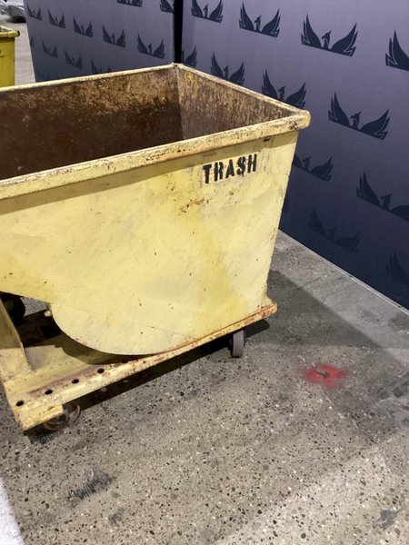 METAL SELF DUMPING HOPPER USED