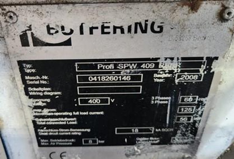 36" WIDE BUTFERING (2008) MODEL #PROFI-SPW-409-RTTR WET BELT GRINDER / SANDER: STOCK #20757