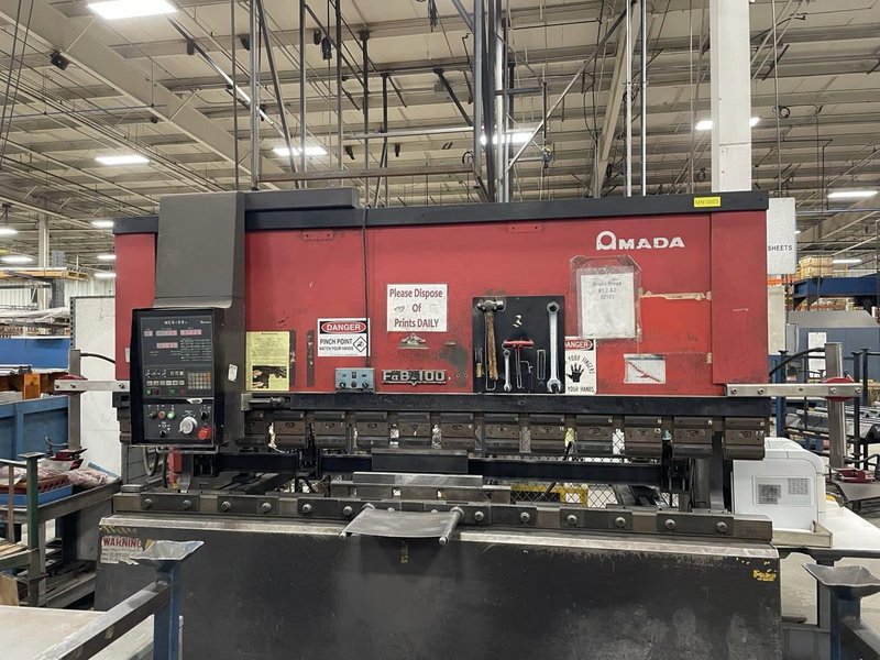 110 Ton x 10′ Amada FBD-1030E Press Brake, 1992