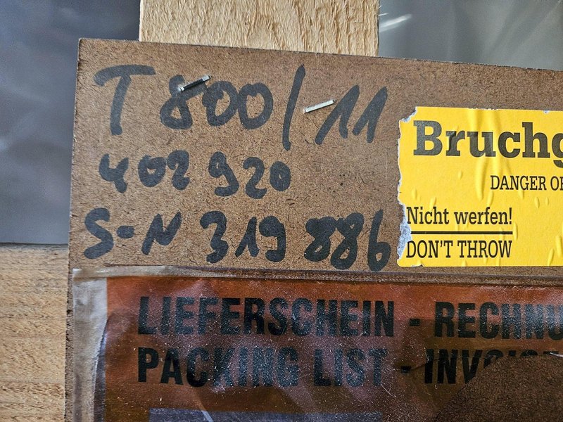 New in box 2015 Nabertherm model t800 electric resistance bale out type furnace rated to 1100 degree C, BU 1800 crucible, 1800 kg. capacity in Al., 140 KW, with controls and elements