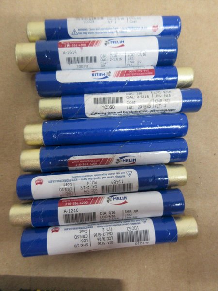 Carbide and HSS End Mills, Drills, Assorted Brands and Sizes.  OSG Guhring, Melin Widia and More- Auction Item
