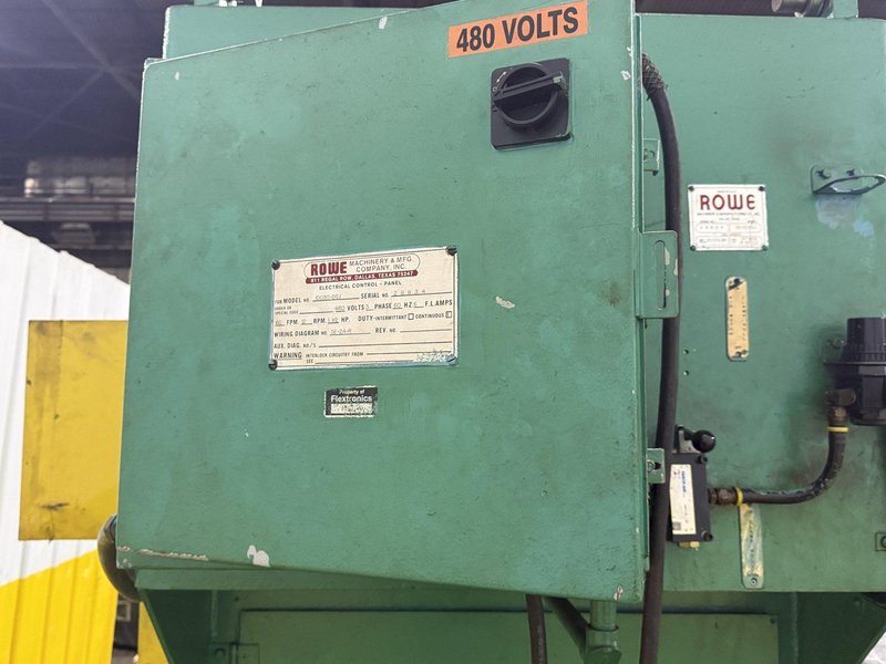 10,000 LBS X 24" X .105" ROWE ENTRY SERVO FEED LINE, COIL CAR, REEL, STRAIGHTENER, INDRAMAT SERVO FEED: YOBRO #24518
