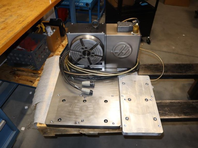 Haas HRT-210 Brushless Sigma-5 4th Axis Rotary Table w/ Steel Sub Plate For Kurt Vise &amp; Riser- Auction Item
