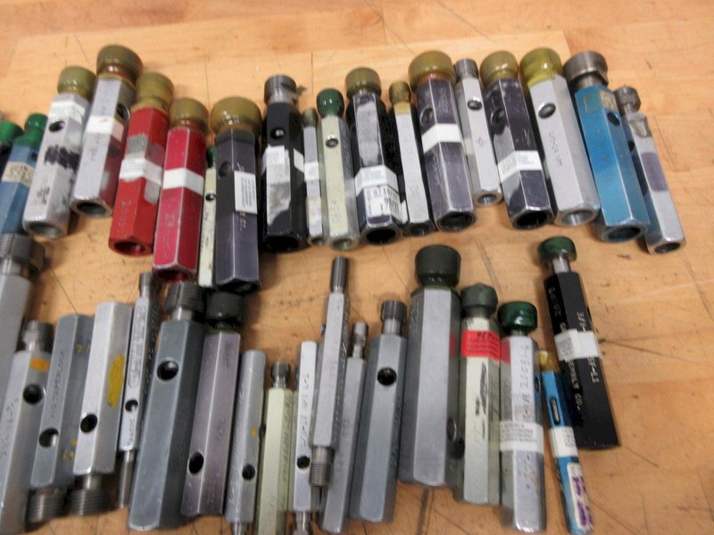 NPT Threaded Plug Gauges 1/8"-3/4", Various Brands Hemco, Sheffield, Guage Assembly- Auction Item