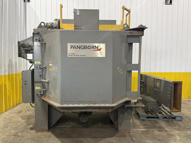72” TABLE PANGBORN MODEL 6LK-7 ROTOBLAST SHOT BLAST MACHINE: YOBRO #24410