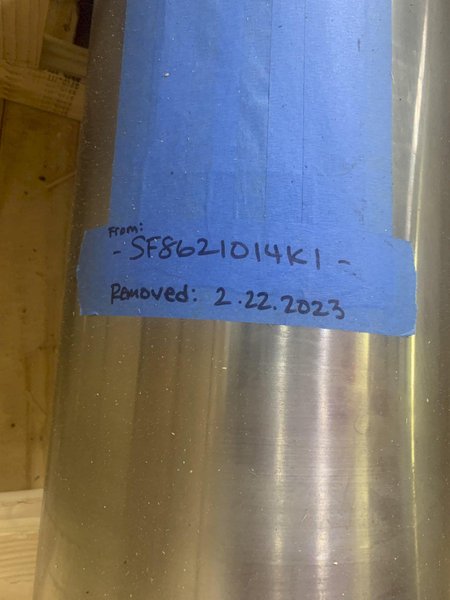 New Nissei OEM Screw and Barrel Set from FVX860III-600L or FVX1100III-600, 112mm, General Purpose Design; Screw, Barrel, Valve, and End Cap