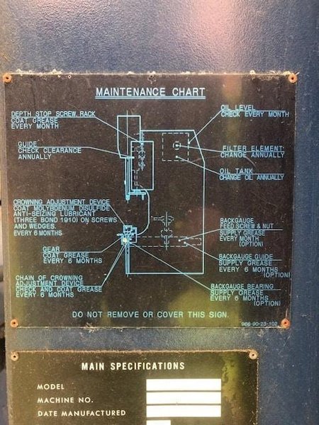 55 Ton x 8′ Komatsu PHS 50×255 Hydraulic Press Brake, 1996