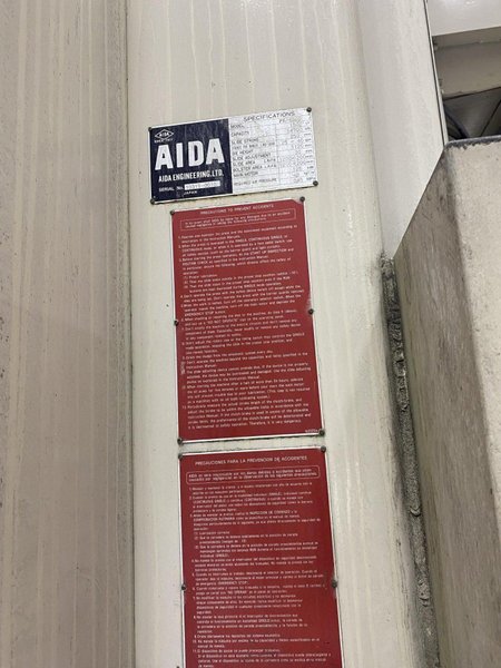 1500 TON AIDA KNUCKLE JOINT PRESS, MODEL PK-1500