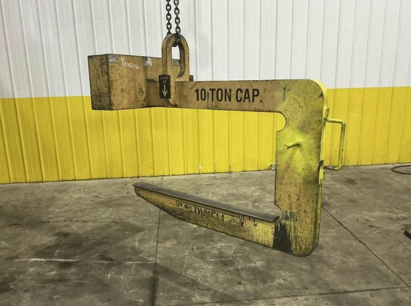 10 TON X 60" CALDWELL #82RC-10-60 COIL LIFT C-HOOK. STOCK # 0435926