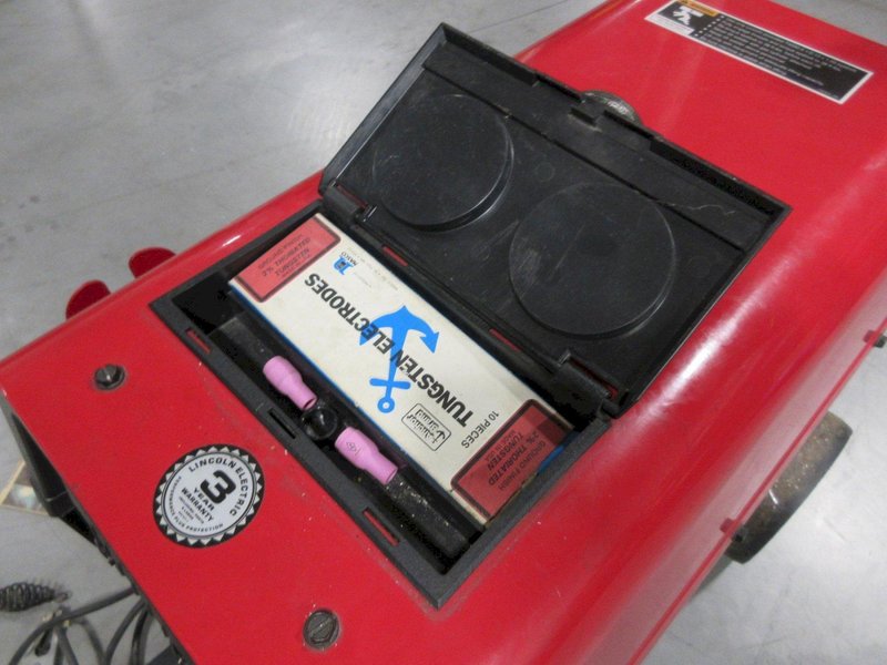 Lincoln Electric Precision TIG 225 TIG Welder on Rolling Base, 230V Single Phase with Accessories- Auction Item
