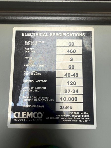 10' x 10' x 8' HIGH CLEMCO MODEL #PDQ WALK-IN BLAST ROOM, NEW IN 2019: YOBRO #25315